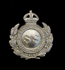 3rd County of London Imperial Yeomanry Cap Badge Hallmarked Silver