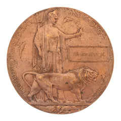 WW1 Memorial Plaque Henry Martin Original