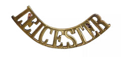 Leicester Shoulder Title Brass Metal
