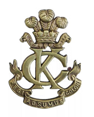 Kings Colonials Cap Badge Brass Metal