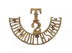 T.2 Monmouthshire Shoulder Title Brass Metal