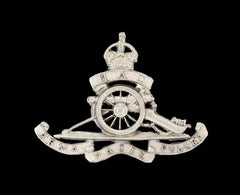 Royal Artillery HAC Cap Badge Hallmarked Silver