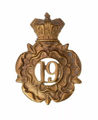 19th Yorkshire Glengarry Badge Brass Metal