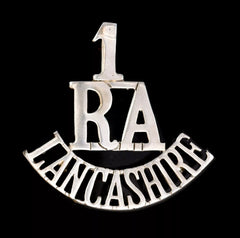 1.R.A Lancashire Shoulder Title White Metal