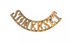 Somerset Shoulder Title Brass Metal