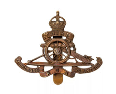 Royal Artillery Third Cap Badge Brass Metal