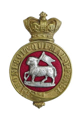 Queens Royal West Surrey Regiment Officers Glengarry Badge
