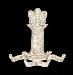 11th Hussars Cap Badge Hallmarked Silver