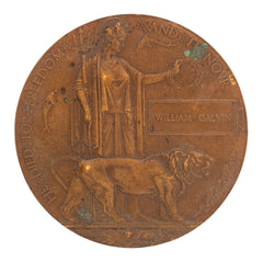 WW1 Memorial Plaque William Galvin Original