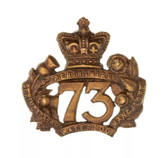 73rd Perthshire Glengarry Badge Brass Metal