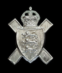 Jersey Light Infantry Cap Badge Hallmarked Silver