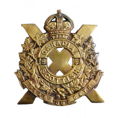 2nd Canadian Scottish Battalion Cap Badge Brass Metal