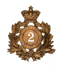2nd Queens Regiment Last Shako Plate Brass Metal