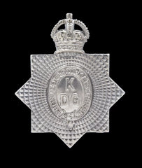 1st Kings Dragoons Guards Cap Badge Hallmarked Silver