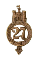 27th Inniskilling Regiment Glengarry Badge Brass Metal