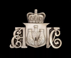 1st City of Edinburgh Artillery Volunteers No1 Cap Badge Hallmarked Silver