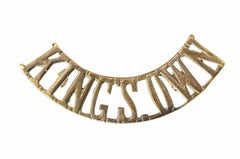 Kings Own Shoulder Title Brass Metal