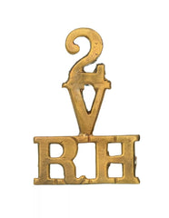 2.Volunteers Royal Highlanders Shoulder Title Brass Metal