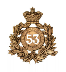 53rd Shropshire Light Infantry Regiment Last Shako Plate Brass Metal