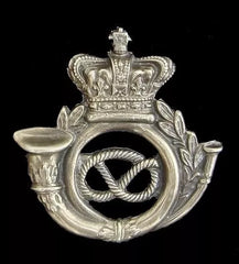 Kings Own Staffordshire Rifle Militia Cap Badge Hallmarked Silver