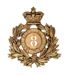8th Kings Liverpool Regiment Last Shako Plate Brass Metal