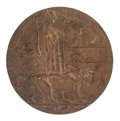 WW1 Memorial Plaque Herbert James Thrope Original