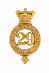 29th Worcestershire Glengarry Badge Brass Metal