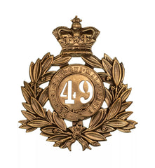 49th Berkshire Regiment Last Shako Plate Brass Metal