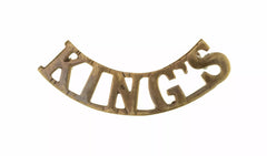 Kings Shoulder Title Brass Metal