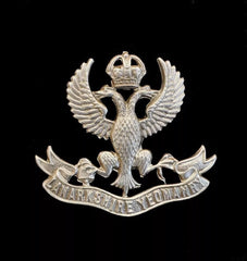 Lanarkshire Imperial Yeomanry Cap Badge Hallmarked Silver