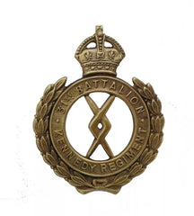 31st Australian BN Kennedy Regiment Cap Badge Brass Metal