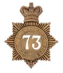 73rd Black Watch 2nd Battalion Regiment Quilted Shako Plate Brass Metal