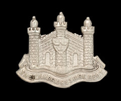 The Cambridgeshire Regiment Cap Badge Hallmarked Silver