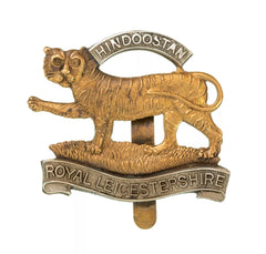 Royal Leicestershire Regiment (Hindoostan) Cap Badge Bi metal