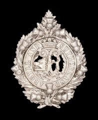 Argyll & Sutherland Highlanders Cap Badge Hallmarked Silver