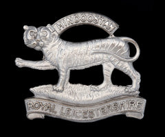 Royal Leicestershire Regiment (Hindoostan) Cap Badge Hallmarked Silver