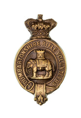 Dunbartonshire Rifle Volunteers Cap Badge Brass Metal