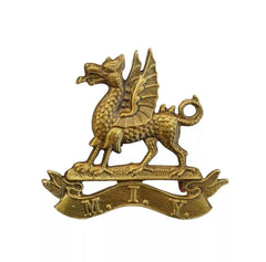 Montgomeryshire Imperial Yeomanry Cap Badge Brass Metal
