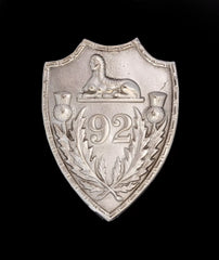 Gordon Highlanders Cap Badge Hallmarked Silver