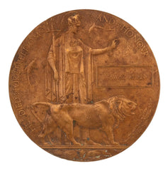 WW1 Memorial Plaque Mawaz Khan Original