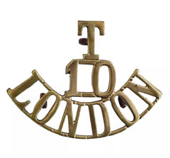 T.10 London Shoulder Title Brass Metal