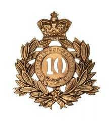 10th Lincolnshire Regiment Last Shako Plate Brass Metal