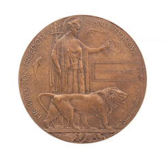 WW1 Memorial Plaque Robert Page Original