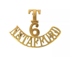T.6 N.Stafford Shoulder Title Brass Metal