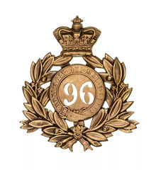 96th Manchester 2nd Battalion Regiment Last Shako Plate Brass Metal