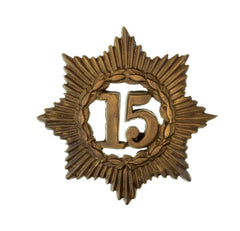 15th East Yorkshire Regiment Glengarry Badge Brass Metal