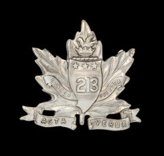 213th Canadian Overseas Cap Badge Hallmarked Silver