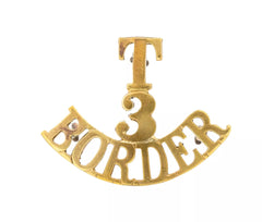 T.3 Border Shoulder Title Brass Metal
