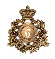 6th Warwickshire Regiment Last Shako Plate Brass Metal