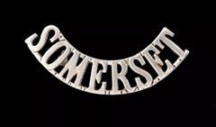 Somerset Shoulder Title White Metal